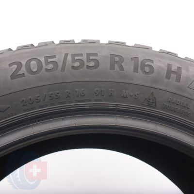 4. 205 55 16 1x CONTINENTAL 205/55 R16 91H WinterContact TS 870 Winterreifen 2021 7,2mm