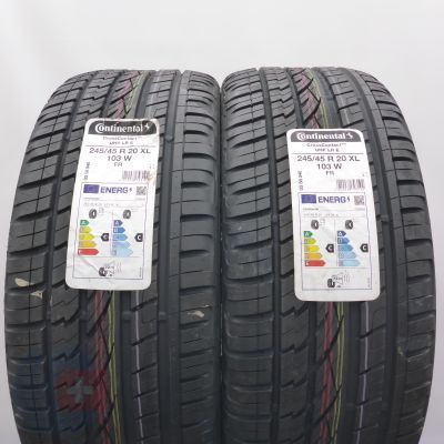  245 45 20 2x CONTINENTAL 245/45 R20 103W XL CrossContact UHP M+S  Sommerreifen 2021 VOLL 