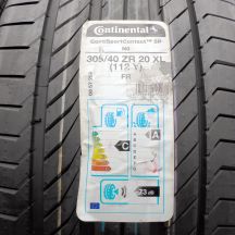 3. 305 40 R20 2 x CONTINENTAL 305/40 ZR20 112Y XL ContiSportContact 5P N0 Sommerreifen 2019 VOLL Wie Neu