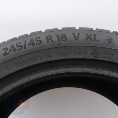 5.  245 45 18 1x CONTINENTAL 245/45 R18 100V XL WinterContact TS 870 P Winterreifen 2023 7,8mm WIE NEU