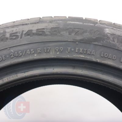5. 245 45 17 2x CONTINENTAL 245/45 R17 99Y XL ContiSportContact5 MO Sommerreifen 2022 WIE NEU VOLL