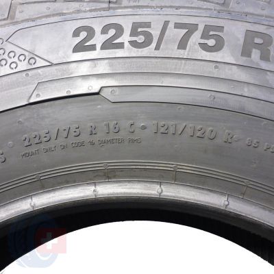 4. 2 x CONTINENTAL 225/75 R16C 121/120R ContiVanContact 100 Sommerreifen 2018, 2019 WIE NEU VOLL