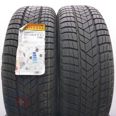 225 60 18 2x PIRELLI 225/60 R18 104H XL Winter Sottozero 3 RFT BMW Winterreifen 2024 VOLL WIE NEU 