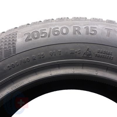 6. 205 60 15 2x CONTINENTAL 205/60 R15 91T WinterContact TS 860 Winterreifen 2019 VOLL WIE NEU
