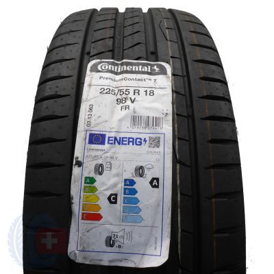 225 55 18 1x CONTINENTAL 225/55 R18 98V PremiumContact7 Sommerreifen 2023 WIE NEU VOLL