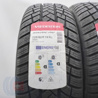 2. 225 60 18 2x VREDESTEIN 225/60 R18 104V XL Wintrac PRO Winterreifen 2024 VOLL WIE NEU 