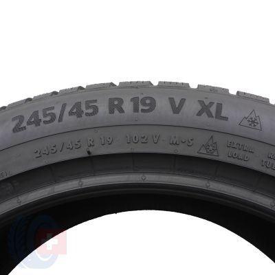 4. 245 45 19 1x CONTINENTAL 245/45 R19 102V XL WinterContact TS 870 P  Winterreifen 2023 8,8mm WIE NEU 