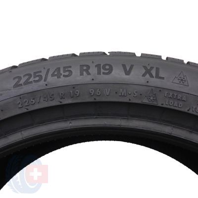 5. 225 45 19 2x CONTINENTAL 225/45 R19 96V XL WinterContact TS870P Winterreifen 7,8-8mm 2022