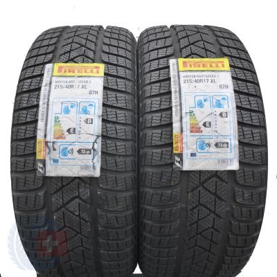 215 40 17 2x PIRELLI 215/40 R17 87H XL Sottozero 3 Winter Winterreifen 2017 WIE NEU VOLL