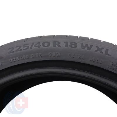 5. 4 x CONTINENTAL 225/40 R18 92W XL PremiumContact 6 Sommerreifen 2021 WIE NEU VOLL