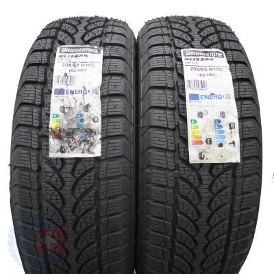 3. 205 65 15C 4x BRIDGESTONE 205/65 R15C 102/100T Blizzak LM-32C Winterreifen 2021 VOLL WIE NEU