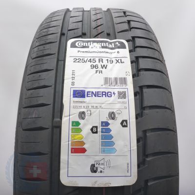 225 45 19 1x CONTINENTAL 225/45 R19 96W XL PremiumContact 6 Sommerreifen 2023 VOLL WIE NEU   225 45 19 1x CONTINENTAL 225/45 R19 96W XL PremiumContact 6 Sommerreifen 2023 VOLL WIE NEU
