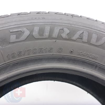 6. 195 70 15C 2x BRIDGESTONE 195/70 R15C 104/102S Duravis R660 Sommerreifen 2021 9,5-9,2mm