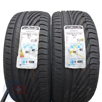 4. 225 45 17 4x UNIROYAL 225/45 R17 94Y XL RainSport 3 Sommerreifen 2018 WIE NEU VOLL