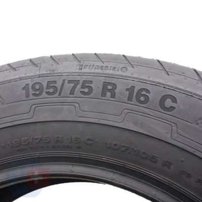 5. 195 75 16C 2x CONTINENTAL 195/75 R16C 107/105R Vanco Eco Sommerreifen 8,8mm 2014