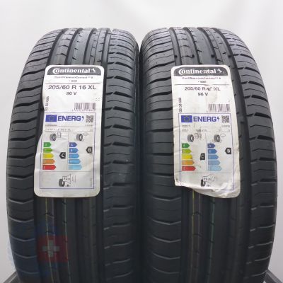 5. 205 60 16 4x CONTINENTAL 205/60 R16 96V XL ContiPremiumContact 5 RFT BMW Sommerreifen  2023/24 Ungebraucht  