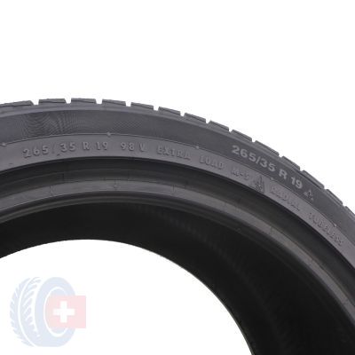 7. 4 x CONTINENTAL 265 /35 R19 98V XL ContiWinterContact TS 830 P M0 Winterreifen  5.8-6mm 