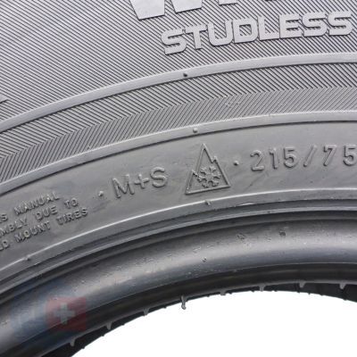 4. 215 75 16C 2x NOKIAN 215/75 R16C 116/114S WRC3 Winterreifen 2017 7,8-8mm