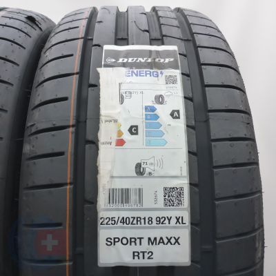 3. 225 40 18 4x DUNLOP 225/40 ZR18 92Y XL Sport Maxx RT2 Energ Sommerreifen 2025/26 Ungebraucht  