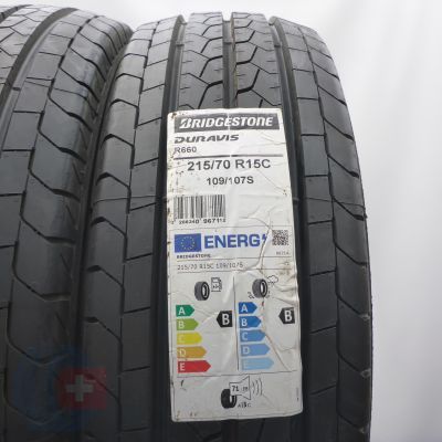 2.  215 70 15C 2x BRIDGESTONE 215/70 R15C 109/107S Duravis R660 Sommerreifen 2024 Ungebraucht   