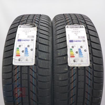  235 50 20 2x CONTINENTAL  235/50 R20 100T WinterContact TS 870 P Winterreifen 2024 VOLL WIE NEU 