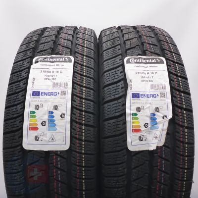 5. 215 60 16C 4x CONTINENTAL 215/60 R16C 103/101T VanContact Winter Winterreifen 2024 WIE NEU VOLL