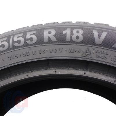 6. 215 55 18 4x SEMPERIT 215/55 R18 99V XL Speed-Grip 5 Winterreifen 2021, 2023 WIE NEU 8,2-9mm