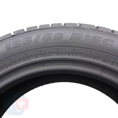 7. 195 60 16C  2x PIRELLI 195/60 R16C 99/97T Carrier Winter Winterreifen 2017 VOLL WIE NEU 