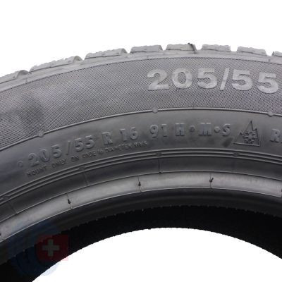 7. 205 55 16 4x CONTINENTAL 205/55 R16 91H ContiWinterContact TS 830 P BMW RUN FLAT Winterreifen 2018 VOLLWIE NEU