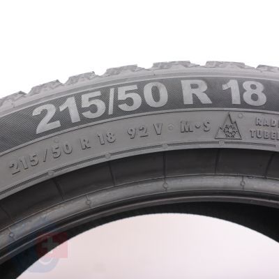 6. 215 50 18 4x SEMPERIT 215/50 R18 92V Speed-Grip 5 Winterreifen 2024 WIE NEU 7-8mm
