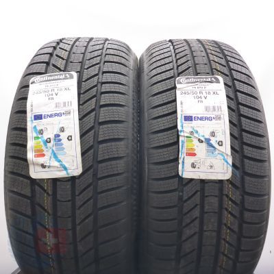 245 50 18 2x CONTINENTAL 245/50 R18 104V XL WinterContact Ts 870 P 2023 VOLL WIE NEU 