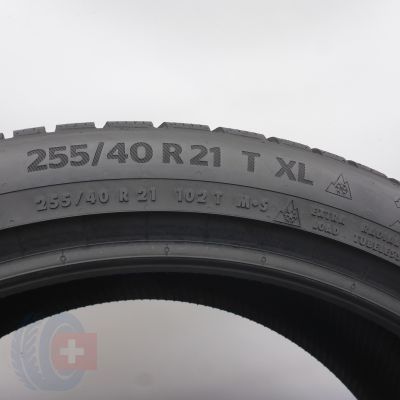 6. 255 40 21 2x CONTINENTAL 255/40 R21 102T XL WinterContact TS 870 P 2022/24 Winterreifen  8,2-7,8mm 