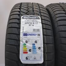 2. 225 55 17 4x CONTINENTAL 225/55 R17 97H RunFlat BMW MOE WinterContact TS850P Winterreifen 2022 WIE NEU VOLL