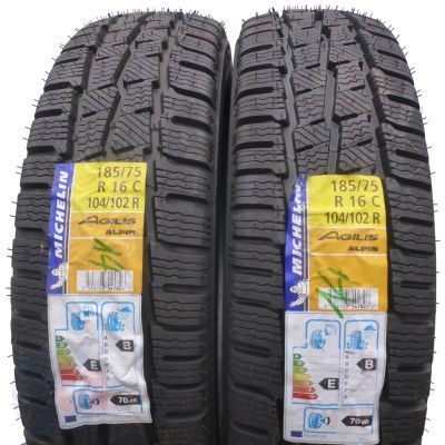 5. 4 x MICHELIN 185/75 R16C 104/102R Agilis Alpin Winterreifen 2014 VOLL Ungebraucht