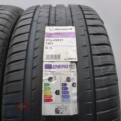 2. 275 45 21 4x MICHELIN 275/45 R21 110Y PilotSport 4 SUV Sommerreifen 2023 WIE NEU VOLL