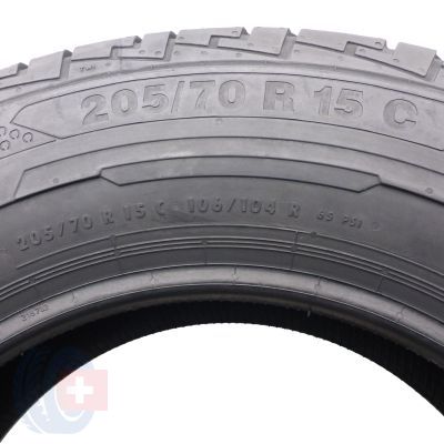 4. 205 70 15C 2x CONTINENTAL 205/70 R15C ContiVanContact 100 Sommerreifen 2020 VOLL Wie Neu