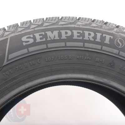 6. 195 75 16C 2x SEMPERIT 195/75 R16C 107/105R Van-Grip3 Winterreifen 2022 WIE NEU VOLL