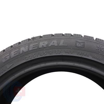 3. 225 45 17 1x GENERAL 225/45 R17 94V XL Altimax Winter 3 Winterreifen 2021 8,8mm Wie Neu