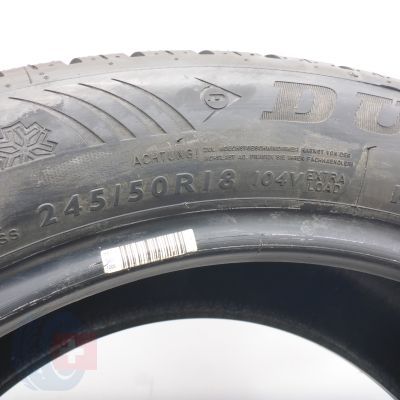 8. 245 50 18 4x DUNLOP 245/50 R18 104V XL SP Winter Sport 4D RFT M0E EXT Winterreifen 2018 Ungebraucht   