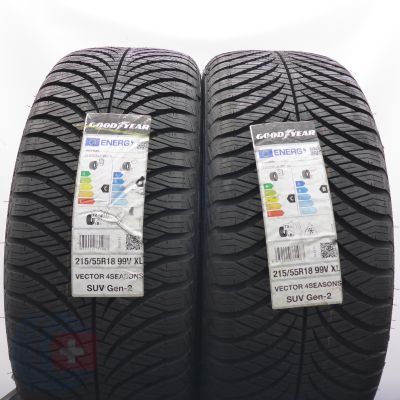 6. 215 55 18 4x GOODYEAR 215/55 R18 99V XL Vector 4Seasons SUV Gen-2 Ganzjahresreifen 2022 Voll