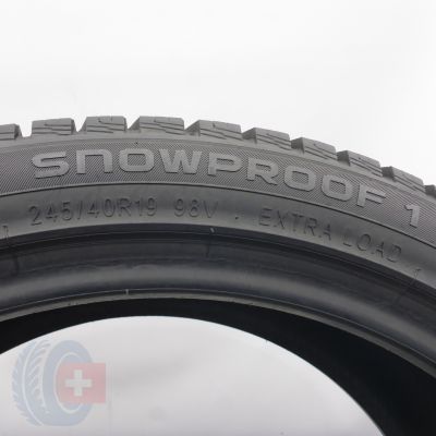 6. 245 40 19 2x NOKIAN 245/40 R19 98V Snowproof 1 Winterreifen 2024 7,8mm