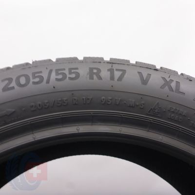 6. 205 55 17 2x CONTINENTAL 205/55 R17 95V XL WinterContact TS 870 P Winterreifen 2025 VOLL WIE NEU      