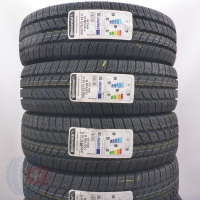 205 75 16C 4x CONTINENTAL 205/75 R16C 110/108R VanContact Winter Winterreifen 2022 VOLL