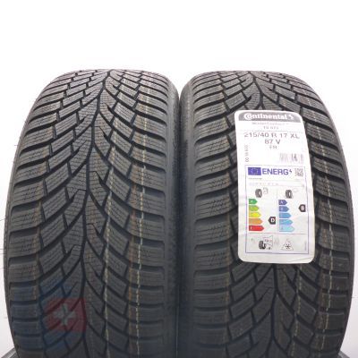  215 40 17 2x CONTINENTAL  215/40 R17 87V XL WinterContact TS 870 Winterreifen 2022 Ungebraucht  