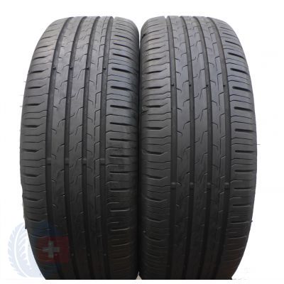 4. 4 x CONTINENTAL 205/55 R17 91V EcoContact 6 Sommerreifen  DOT20/21 6mm