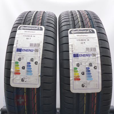 3.  175 65 14 4x CONTINENTAL 175/65 R14 82T UltraContact Sommerreifen 2024 VOLL WIE NEU 