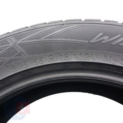 5. 225 55 18 4x VREDESTEIN 225/55 R18 102V XL Wintrac PRO Winterreifen 2019, 2022 7-7,5mm