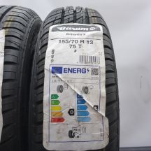 2.  155/70 R13 2x BARUM 75T Brillantis 2 Sommerreifen 2023 VOLL WIE NEU 