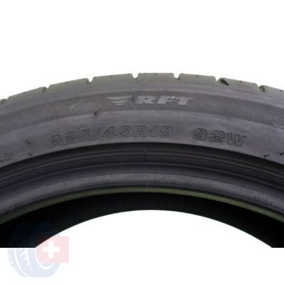 2. 225 45 19 1x BRIDGESTONE 225/45 R19 92W RunFlat BMW Potenza S001 Sommerreifen 2016 7mm