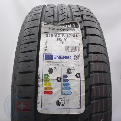 2.  215 50 17 1x CONTINENTAL 215/50 R17 95Y XL PremiumContact 6 Sommmerreifen 2021 Ungebraucht  
